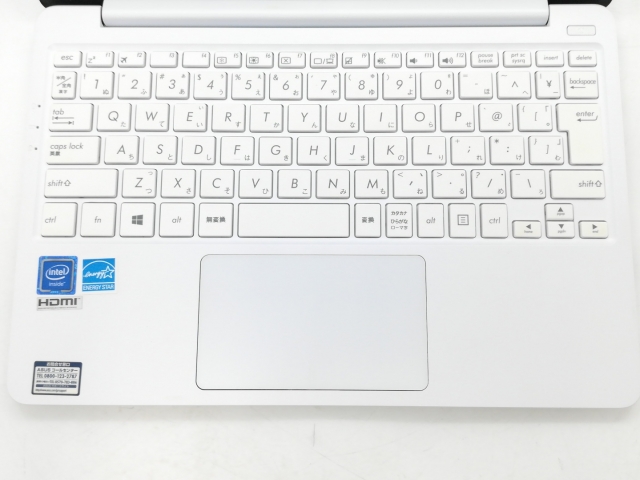 【中古】ASUS E203MA E203MA-4000W パールホワイト【Celeron N4000 4G 64G(eMMC) WiFi 11LCD(1366x768)】【DS秋葉】保証期間１ヶ月【ランクB】