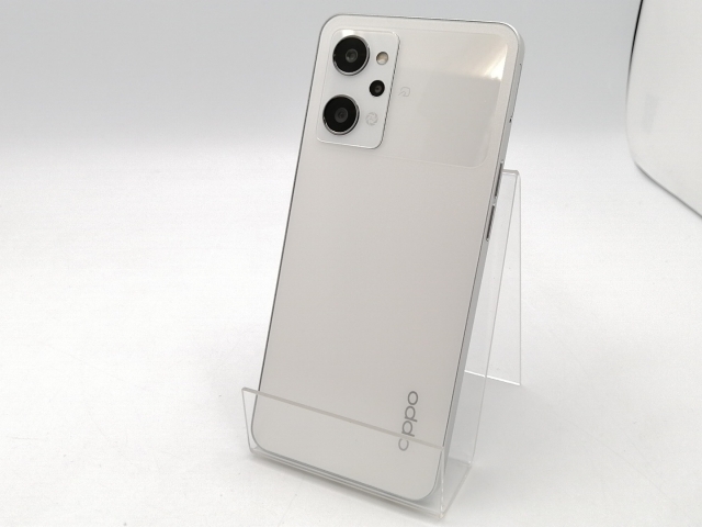 【中古】Oppo ymobile 【SIMフリー】 OPPO Reno9 A ムーンホワイト 8GB 128GB A301OP【ECセンター】保証期間１ヶ月【ランクB】