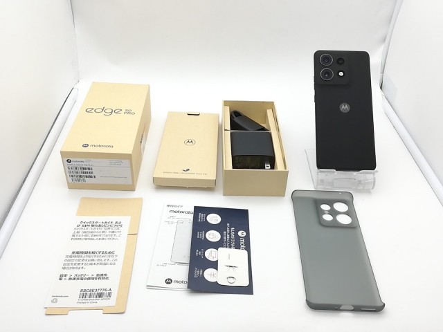 【中古】MOTOROLA 国内版 【SIMフリー】 edge 50 pro ブラックビューティー 12GB 256GB PB1K0000JP【ECセンター】保証期間１ヶ月【ランク