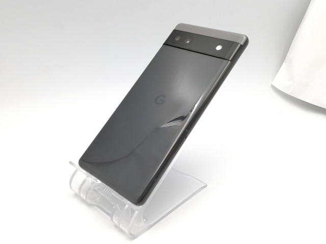 【中古】Google 国内版 【SIMフリー】 Pixel 6a チャコール 6GB 128GB GB17L【ECセンター】保証期間１ヶ月【ランクB】