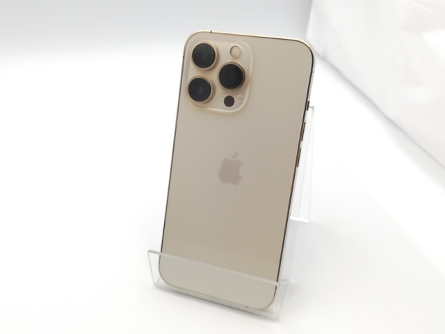【中古】Apple docomo 【SIMフリー】 iPhone 13 Pro 128GB ゴールド MLUH3J/A【ECセンター】保証期間１ヶ月【ランクB】