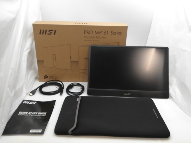 「未開封未使用」MSI PRO MP161 ポータブルモニター PRO-MP161-E2 モバイルモニター msi PRO MP161 E2 MSI(エムエス