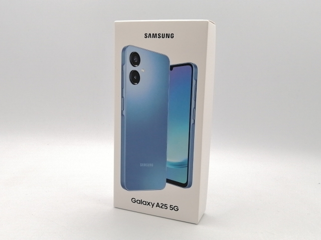 未使用】SAMSUNG au 【SIMフリー】 Galaxy A25 5G ブルー 4GB 64GB 