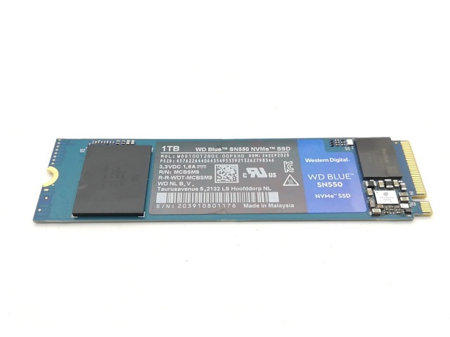 【中古】W.D. WD Blue SN550(WDS100T2B0C) 1TB/M.2 2280(PCIe3.0 NVMe)【ECセンター】保証期間１週間の通販は