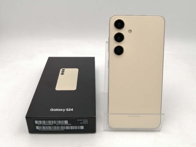 中古】SAMSUNG 国内版 【SIMフリー】 Galaxy S24 アンバーイエロー 8GB