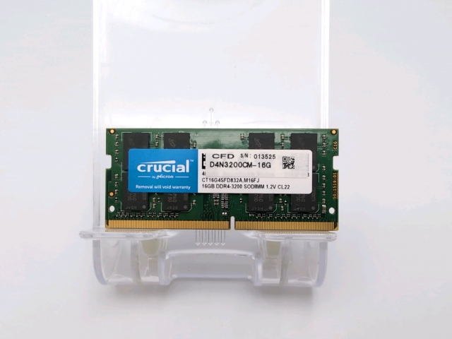 【中古】260PIN 16GB DDR4-3200(PC4-25600) SODIMM 【ノートPC用】【ECセンター】保証期間１週間