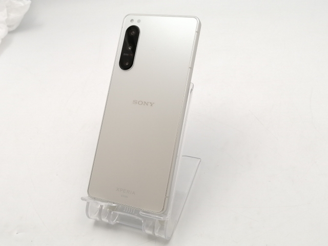 【中古】SONY au 【SIMフリー】 Xperia 5 IV 8GB 128GB SOG09 エクリュホワイト【ECセンター】保証期間１ヶ月【ランクB】