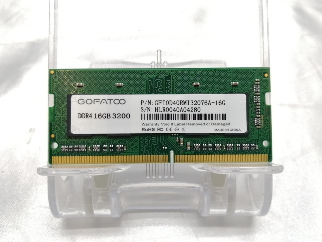 送料無料 中古ノートPC用メモリー DDR4-3200 (PC4-25600) 8GB ×2枚 計