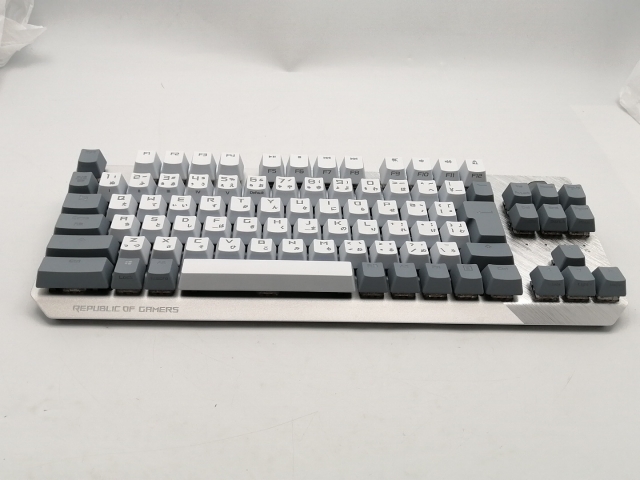 【中古】ASUS ROG Strix Scope NX TKL Moonlight White 赤軸 [White/Gray]【ECセンター】保証期間１週間
