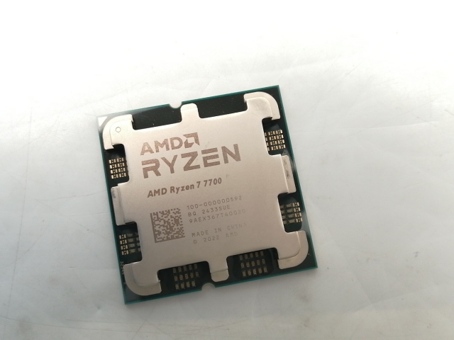 【中古】AMD Ryzen 7 7700 (3.8GHz/TC:5.3GHz) bulk AM5/8C/16T/L3 32MB/Radeon Graphics/TDP 65W【ECセンター】保証期間１週間
