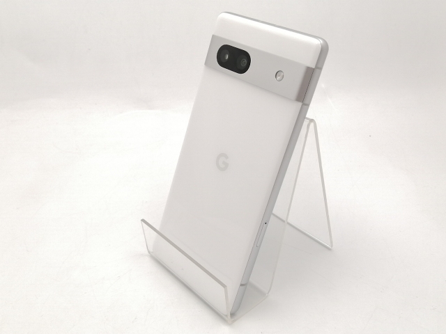 【中古】Google au 【SIMフリー】 Pixel 7a スノー 8GB 128GB G82U8【ECセンター】保証期間１ヶ月【ランクA】