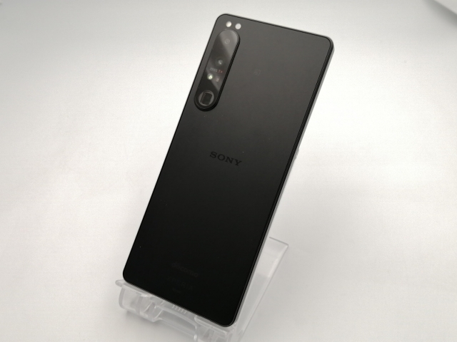 【中古】SONY docomo 【SIMフリー】 Xperia 1 IV ブラック 12GB 256GB SO-51C【ECセンター】保証期間１ヶ月【ランクB】
