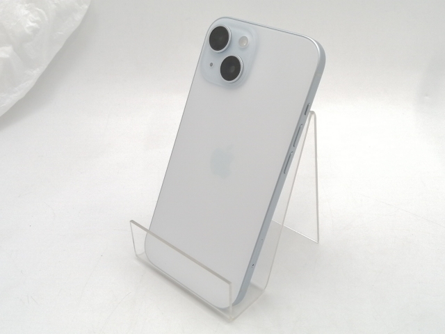 【中古】Apple 国内版 【SIMフリー】 iPhone 15 256GB ブルー MTMR3J/A【ECセンター】保証期間１ヶ月【ランクB】