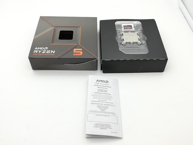 【中古】AMD Ryzen 5 7600X (4.7GHz/TC:5.3GHz) BOX AM5/6C/12T/L3 32MB/TDP105W【ECセンター】保証期間１週間