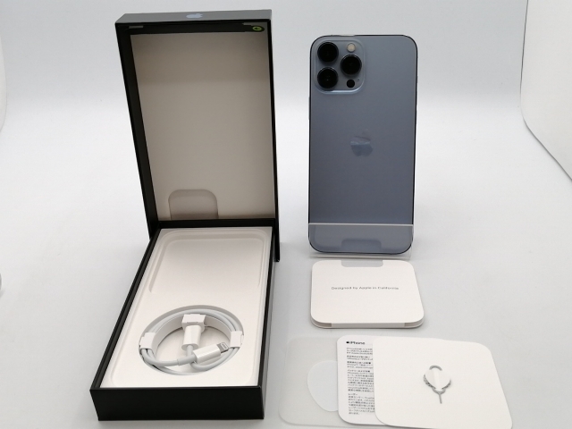 【中古】Apple 楽天モバイル 【SIMフリー】 iPhone 13 Pro Max 256GB シエラブルー MLJD3J/A【ECセンター】保証期間１ヶ月【ランクB】_7