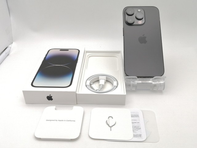 【中古】Apple 国内版 【SIMフリー】 iPhone 14 Pro 128GB スペースブラック MPXU3J/A【ECセンター】保証期間１ヶ月【ランクB】