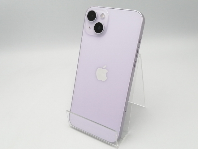 【中古】Apple 国内版 【SIMフリー】 iPhone 14 Plus 128GB パープル MQ4E3J/A【ECセンター】保証期間１ヶ月【ランクB】