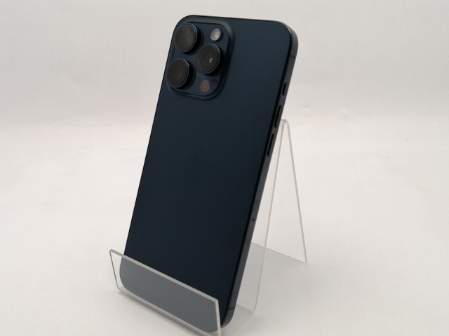 【中古】Apple 国内版 【SIMフリー】 iPhone 15 Pro Max 256GB ブルーチタニウム MU6T3J/A【ECセンター】保証期間１ヶ月【ランクB】