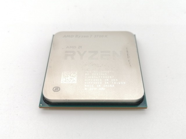 【中古】AMD Ryzen 7 3700X (3.6GHz/TC:4.4GHz) BOX AM4/8C/16T/L3 32MB/TDP65W【ECセンター】保証期間１週間