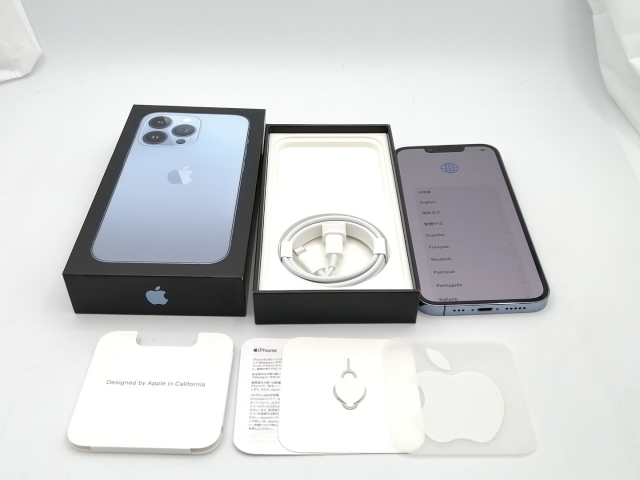 【中古】Apple 国内版 【SIMフリー】 iPhone 13 Pro 256GB シエラブルー MLUU3J/A【ECセンター】保証期間１ヶ月【ランクB】_7
