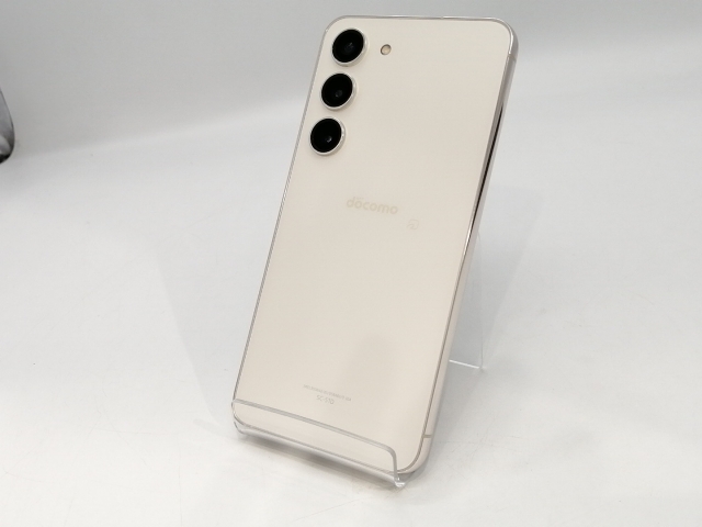 【中古】SAMSUNG docomo 【SIMフリー】 Galaxy S23 クリーム 8GB 256GB SC-51D【ECセンター】保証期間１ヶ月【ランクB】