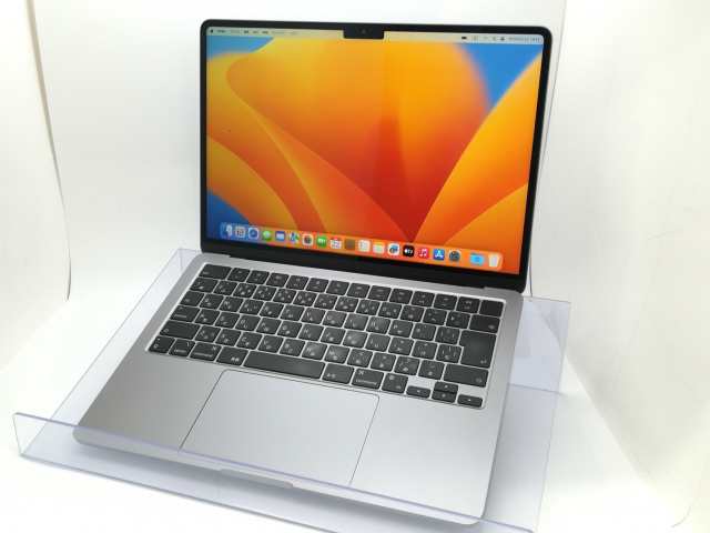 【中古】Apple MacBook Air 13インチ M2(CPU:8C/GPU:8C) 8GB/256GB スペースグレイ MLXW3J/A (M2・2022)【静岡】保証期間１ヶ月【ランク