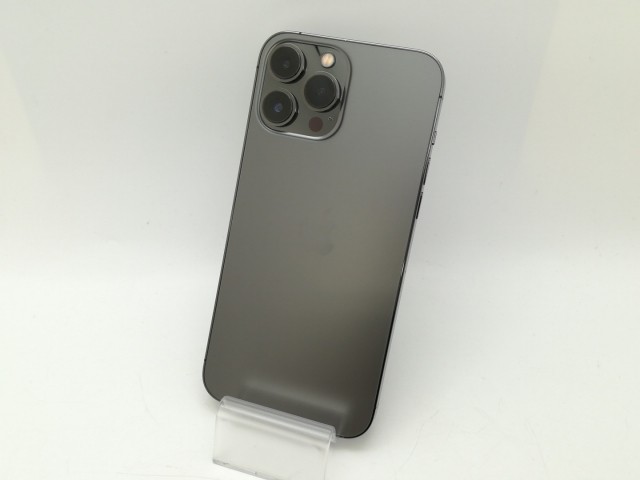 【中古】Apple au 【SIMフリー】 iPhone 13 Pro Max 128GB グラファイト MLJ43J/A【静岡】保証期間１ヶ月【ランクB】