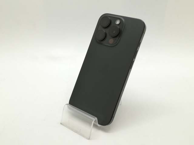 【中古】【赤ロム保証あり】Apple SoftBank 【SIMフリー】 iPhone 15 Pro 256GB ブラックチタニウム MTUC3J/A【京都】保証期間１ヶ月【ランクB】