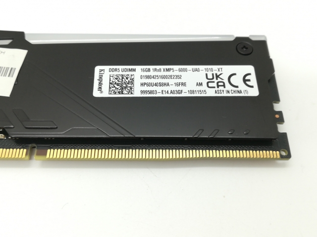 【中古】DDR5 16GB DDR5-6000(PC5-48000)【デスクトップPC用】【静岡】保証期間１週間