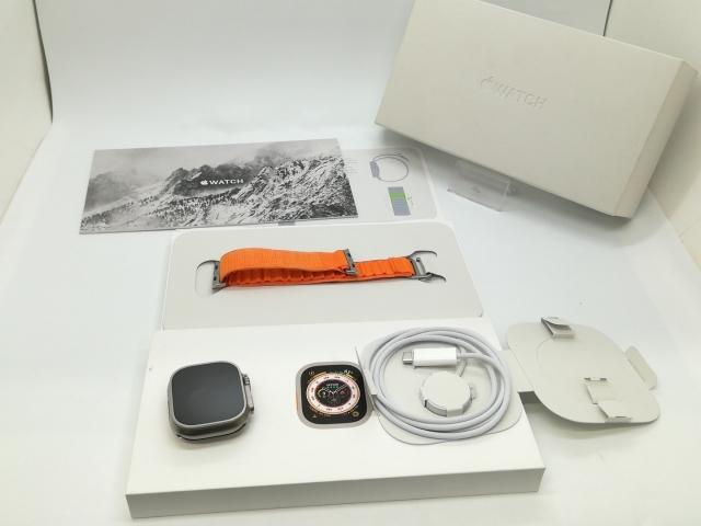 【中古】Apple Apple Watch Ultra 49mm Cellular チタニウムケース/オレンジアルパインループ L MQFM3J/A【静岡】保証期間１ヶ月【ランクA】_7