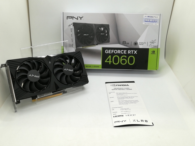 【中古】PNY GeForce RTX 4060 8GB VERTO ダブルファン VCG40608DFXPB1 RTX4060/8GB(GDDR6)【静岡】保証期間１週間_6
