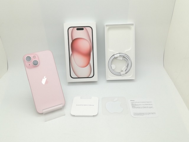 【中古】Apple docomo 【SIMフリー】 iPhone 15 128GB ピンク MTMJ3J/A【静岡】保証期間１ヶ月【ランクA】