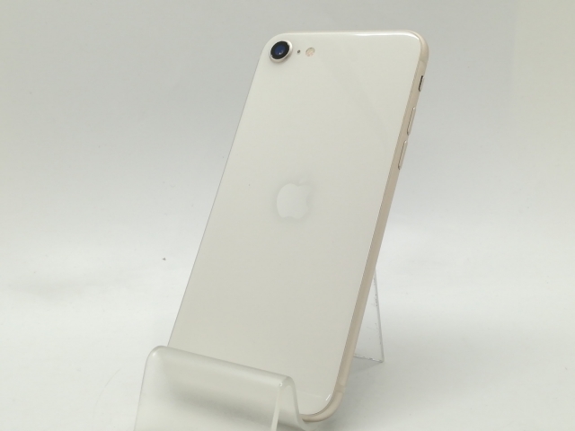 【中古】Apple docomo 【SIMフリー】 iPhone SE（第3世代） 64GB スターライト MMYD3J/A【静岡】保証期間１ヶ月【ランクB】