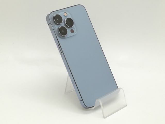 【中古】Apple au 【SIMフリー】 iPhone 13 Pro 256GB シエラブルー MLUU3J/A【大阪堂島】保証期間１ヶ月【ランクC】