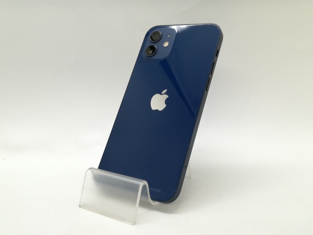 【中古】Apple docomo 【SIMロック解除済み】 iPhone 12 64GB ブルー MGHR3J/A【静岡】保証期間１ヶ月【ランクB】
