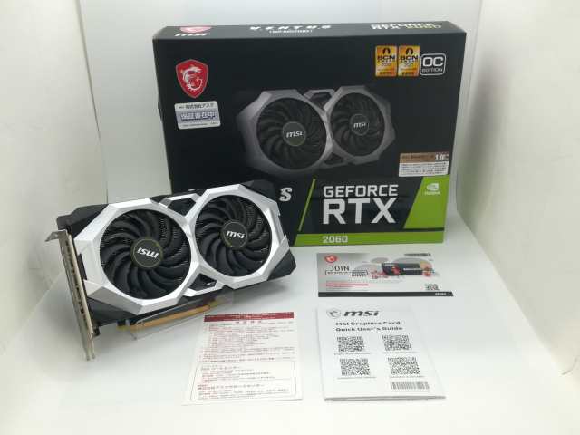 【中古】MSI GeForce RTX 2060 VENTUS GP OC RTX2060/6GB(GDDR6)/PCI-E【静岡】保証期間１週間