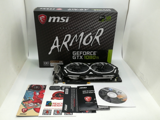 中古】MSI GeForce GTX 1080 Ti ARMOR 11G OC GTX1080Ti/11GB(GDDR5X