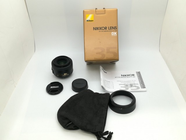 【中古】Nikon AF-S DX NIKKOR 35mm F1.8G (Nikon Fマウント/APS-C)【静岡】保証期間１ヶ月【ランクA】