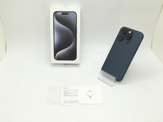 【中古】Apple 国内版 【SIMフリー】 iPhone 15 Pro 128GB ブルーチタニウム MTUA3J/A【静岡】保証期間１ヶ月【ランクB】_7