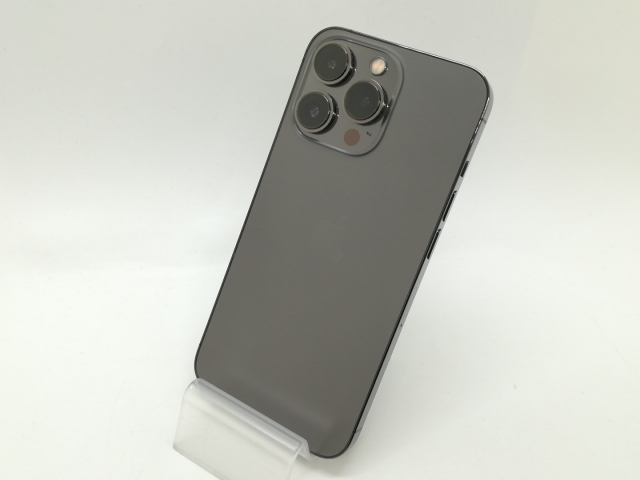 【中古】【赤ロム保証あり】Apple au 【SIMフリー】 iPhone 13 Pro 128GB グラファイト MLUE3J/A【静岡】保証期間１ヶ月【ランクB】