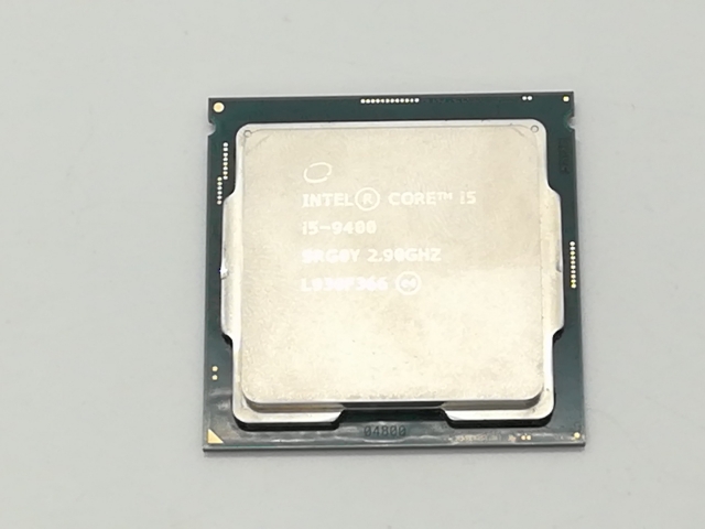 【中古】Intel Core i5-9400 (2.9GHz/TB:4.1GHz/SRG0Y/R0) bulk LGA1151/6C/6T/L3 9M/UHD630/TDP65W【静岡】保証期間１週間