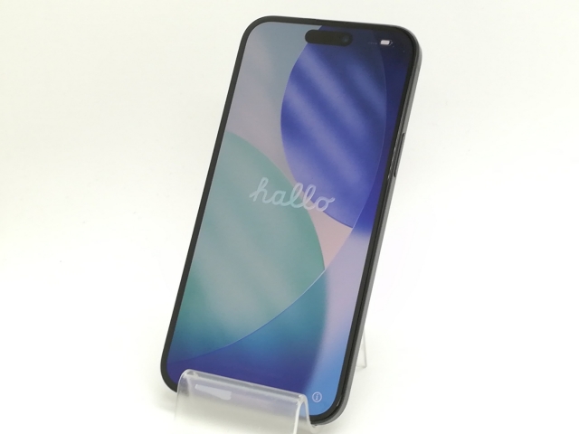【中古】Apple 国内版 【SIMフリー】 iPhone 15 Plus 128GB ブラック MU083J/A【広島本通】保証期間１ヶ月【ランクB】