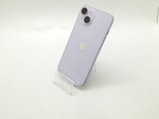 【中古】Apple au 【SIMフリー】 iPhone 14 128GB パープル MPUY3J/A【静岡】保証期間１ヶ月【ランクA】