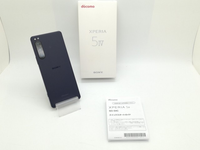 【中古】SONY docomo 【SIMフリー】 Xperia 5 IV 8GB 128GB SO-54C パープル【静岡】保証期間１ヶ月【ランクB】