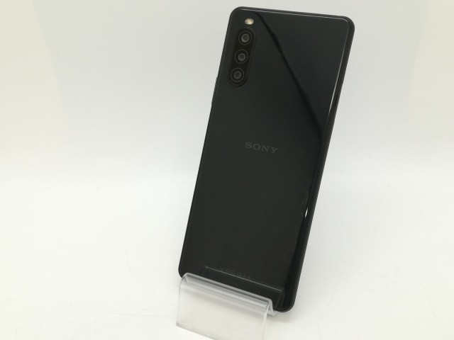 【中古】SONY au 【SIMロック解除済み】 Xperia 10 II ブラック 4GB 64GB SOV43【静岡】保証期間１ヶ月【ランクA】