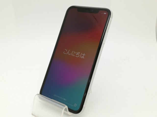 【中古】Apple au 【SIMロック解除済み】 iPhone XR 64GB ホワイト MT032J/A【静岡】保証期間１ヶ月【ランクA】