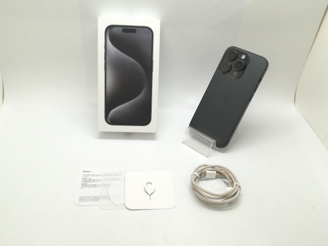 【中古】Apple 国内版 【SIMフリー】 iPhone 15 Pro 128GB ブラックチタニウム MTU73J/A【静岡】保証期間１ヶ月【ランクB】_7