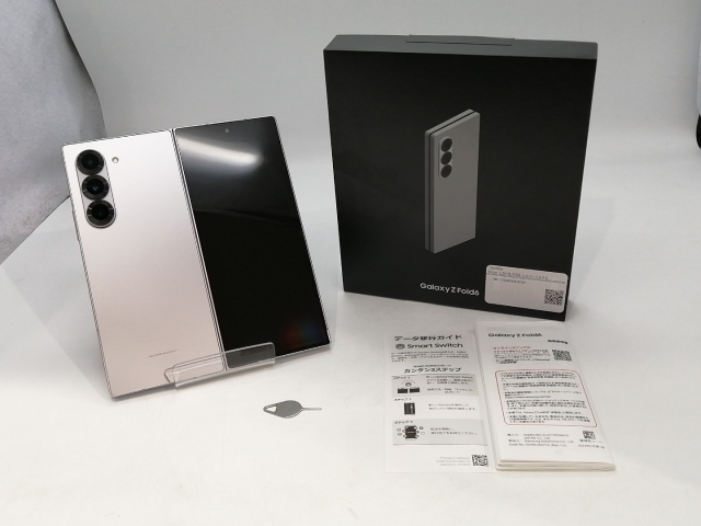 【中古】【赤ロム保証あり】SAMSUNG au 【SIMフリー】 Galaxy Z Fold6 シルバーシャドウ 12GB 256GB SCG28【静岡】保証期間１ヶ月【ランクB】_9