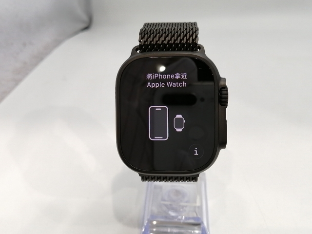 【中古】Apple Apple Watch Ultra3 49mm Cellular ブラックチタニウムケース/ブラックチタニウムミラネーゼループM MF1Q4J/A【浜松駅前】保証期間１ヶ月【ランクB】