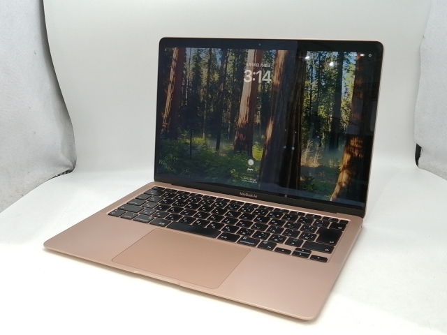 【中古】Apple MacBook Air 13インチ CTO (M1・2020) ゴールド Apple M1(CPU:8C/GPU:8C)/8G/512G【浜松駅前】保証期間１ヶ月【ランクC】 44,388円